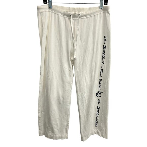 Jansport Pants - St. Marys College Of Maryland White Sweatpants Jansport Cotton Blend Sz XL